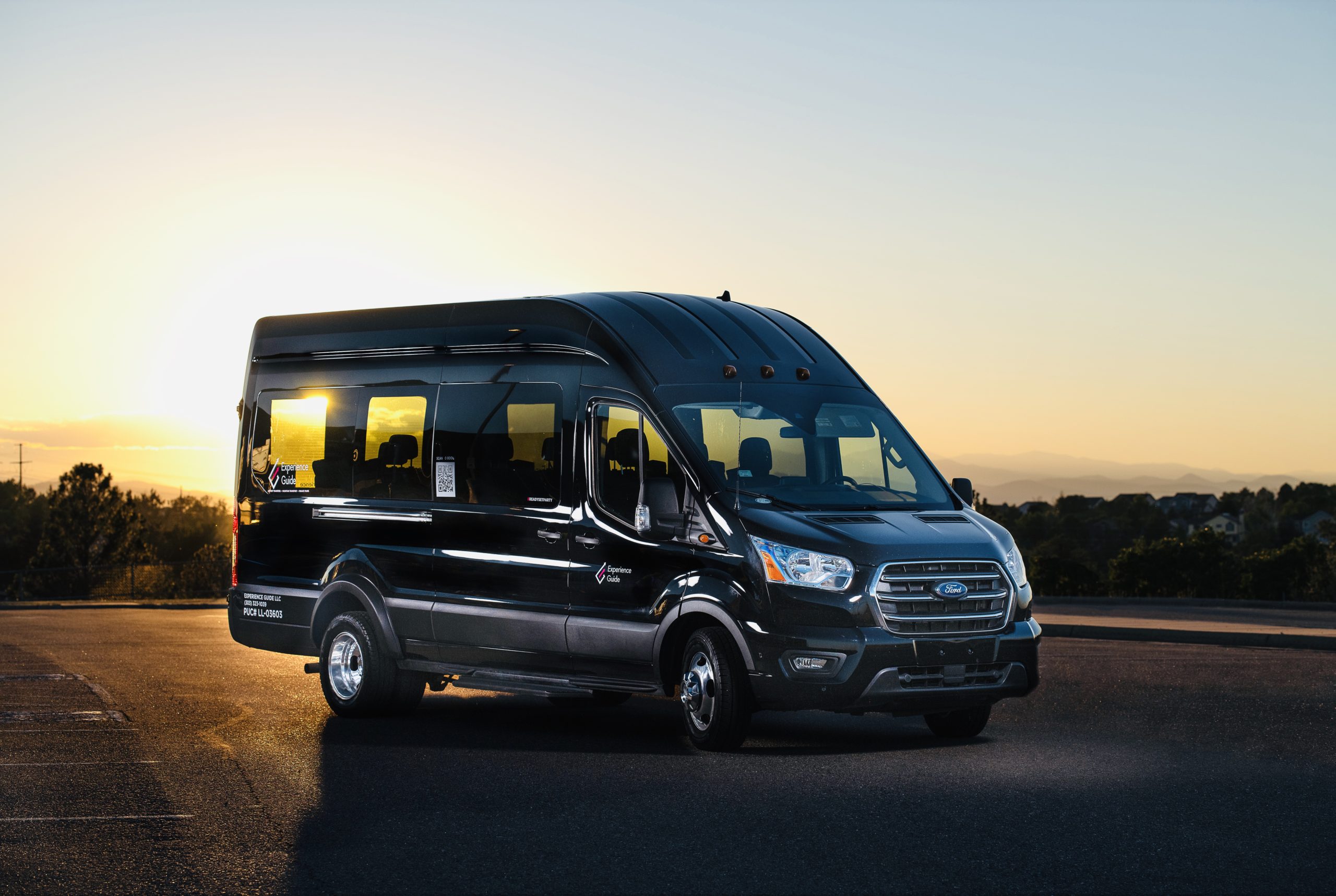 Experience Guide shuttle van in Denver
