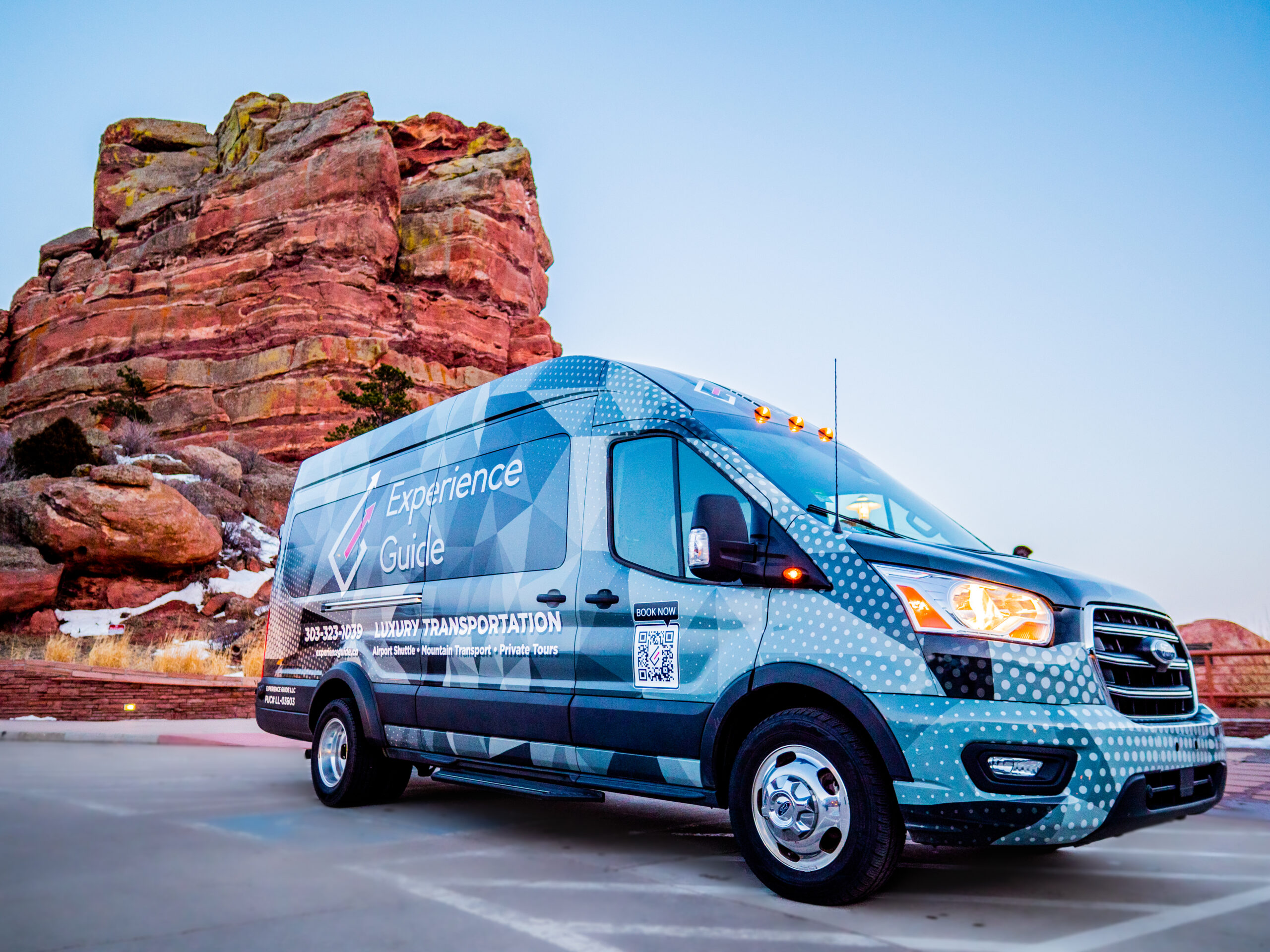 Experience Guide chauffeured van at Red Rocks