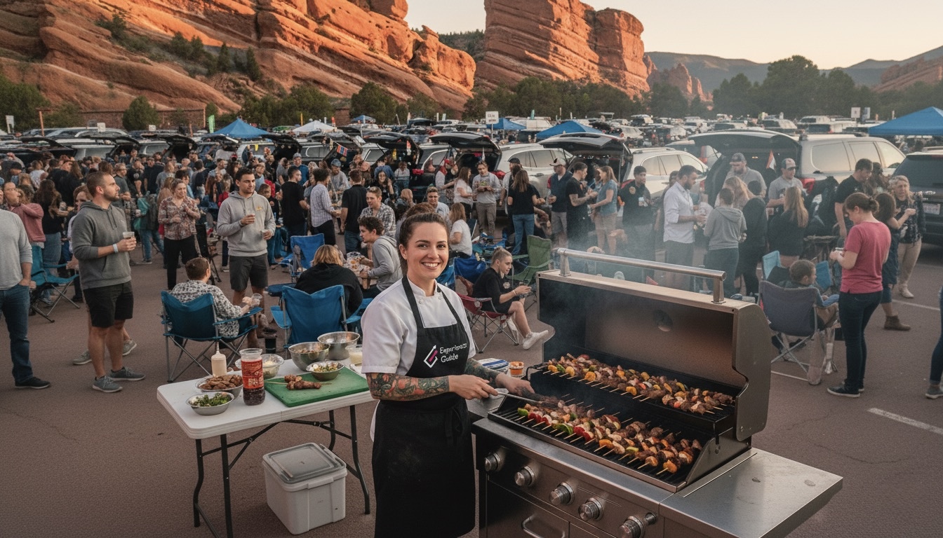 Chef at a Red Rocks lot party