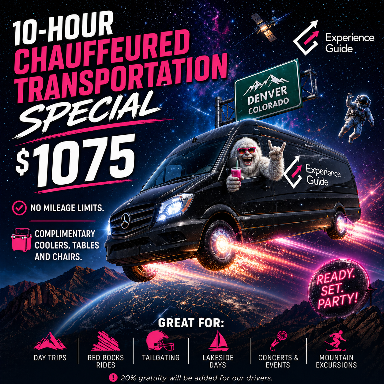 10-hour Chauffeured Transportation Special