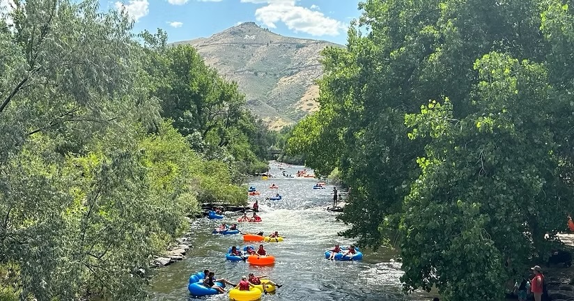 Colorado river float group trip near Denver