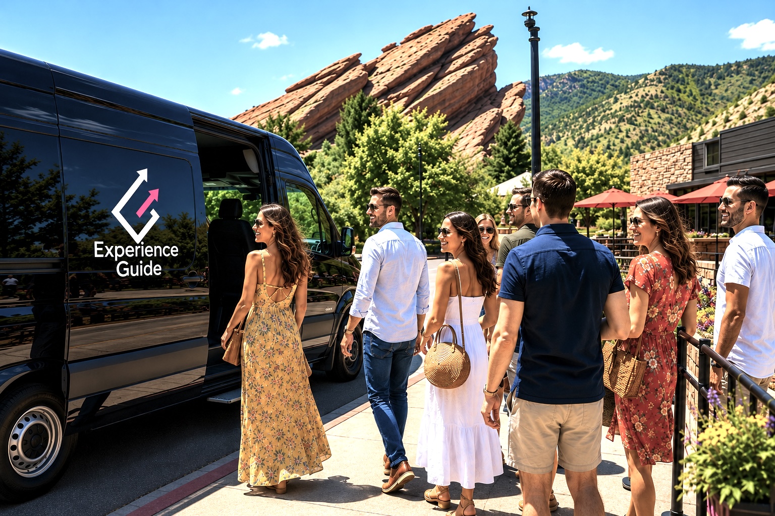 Colorado microwedding guests enjoying a private mountain adventure